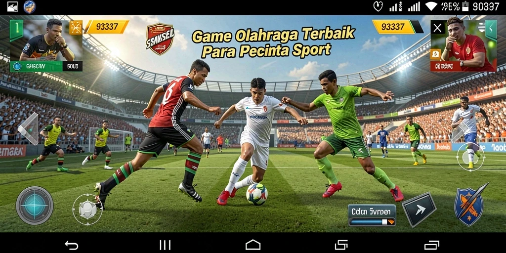 Tampilan gameplay mengesankan dari 93337 dengan aksi olahraga seru.