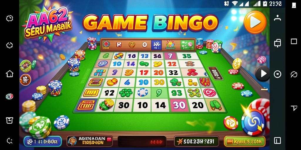 Tampilan gameplay seru di AA62, nikmati permainan Bingo.