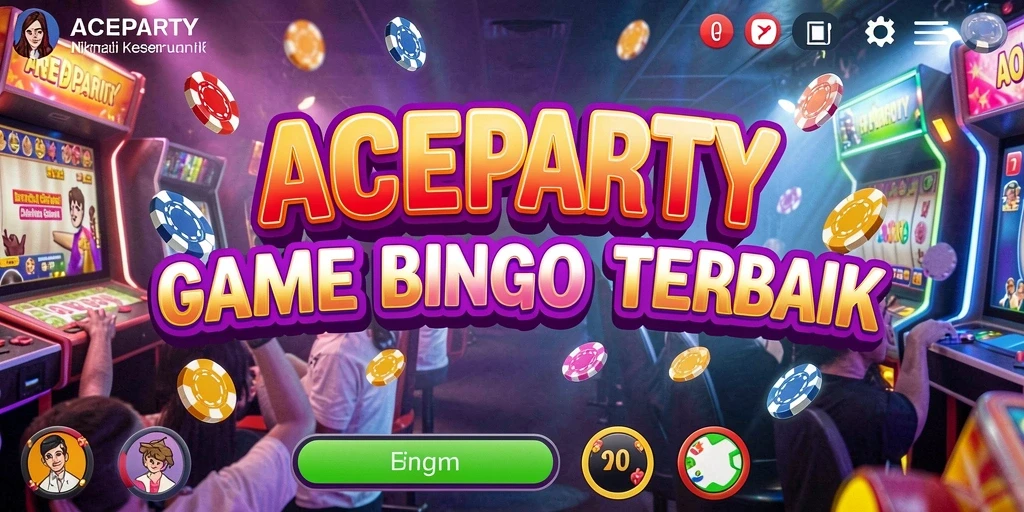Tampilan gameplay seru di ACEPARTY dengan suasana Bingo yang menghibur.
