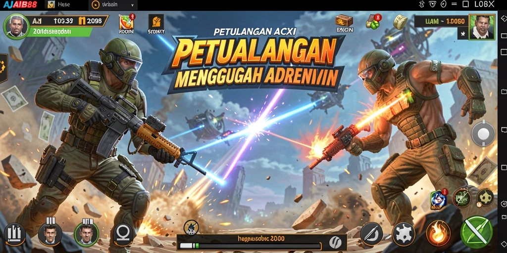 Tampilan gameplay AJAIB88 yang penuh aksi dan tantangan.