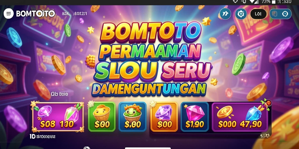 Tampilan gameplay seru di BOMTOTO, penuh dengan bonus menarik.