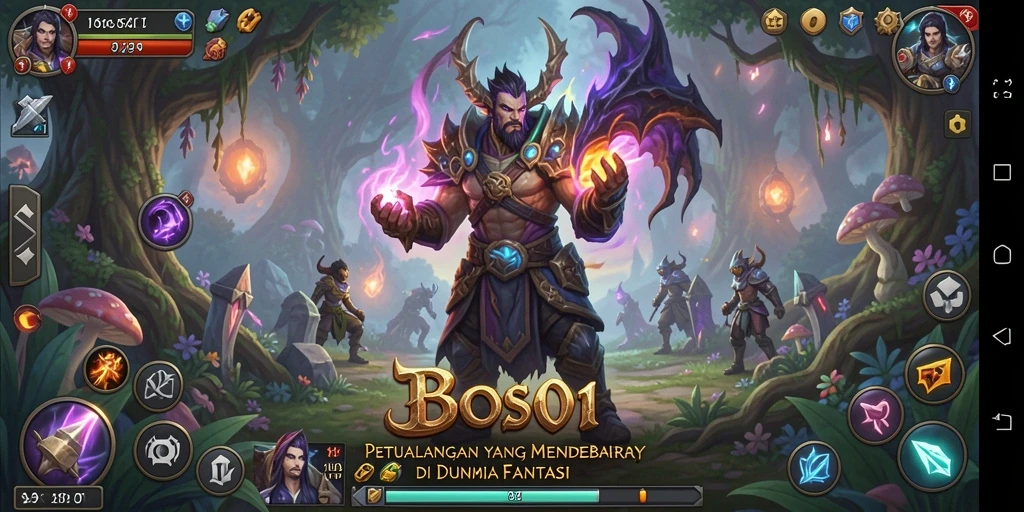Screenshot BOS01 menampilkan aksi mendebarkan dalam dunia pengembaraan.