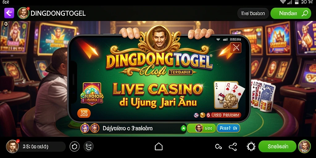 Tampilan gameplay DINGDONGTOGEL yang mendebarkan di Live Casino.