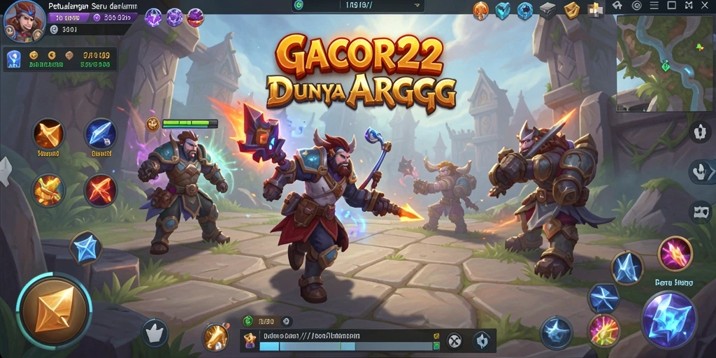 Screenshot GACOR22 menampilkan aksi pertarungan seru dalam dunia ARPG.