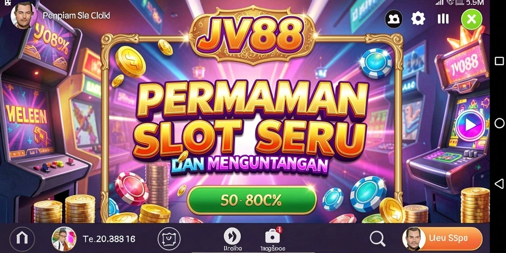 Screenshot gameplay JV88 menampilkan fitur slot yang menarik.