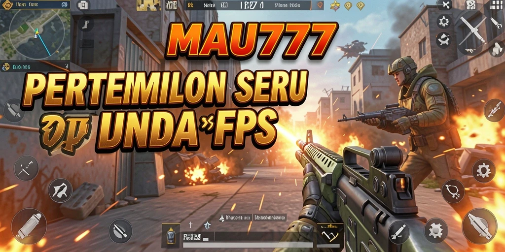 Tampilan menarik gameplay MAU777 yang penuh aksi FPS.