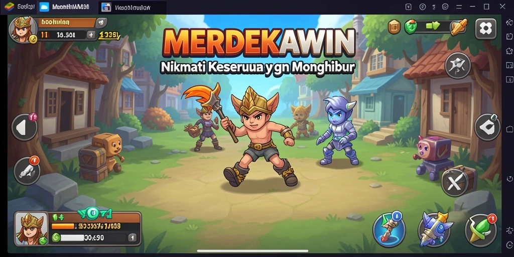 Gameplay MERDEKAWIN yang menarik dan penuh warna.
