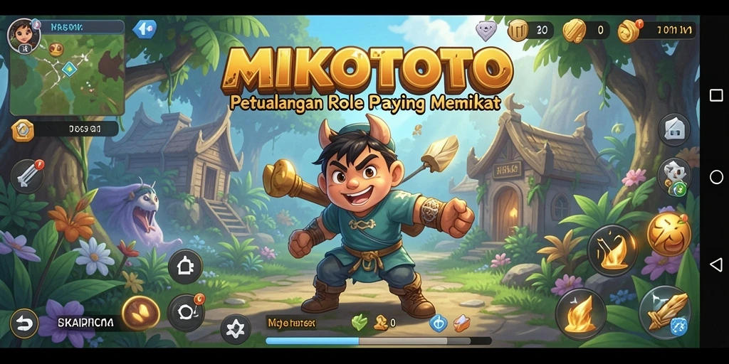 Screenshot gameplay MIKOTOTO yang menunjukkan aksi pertarungan seru.