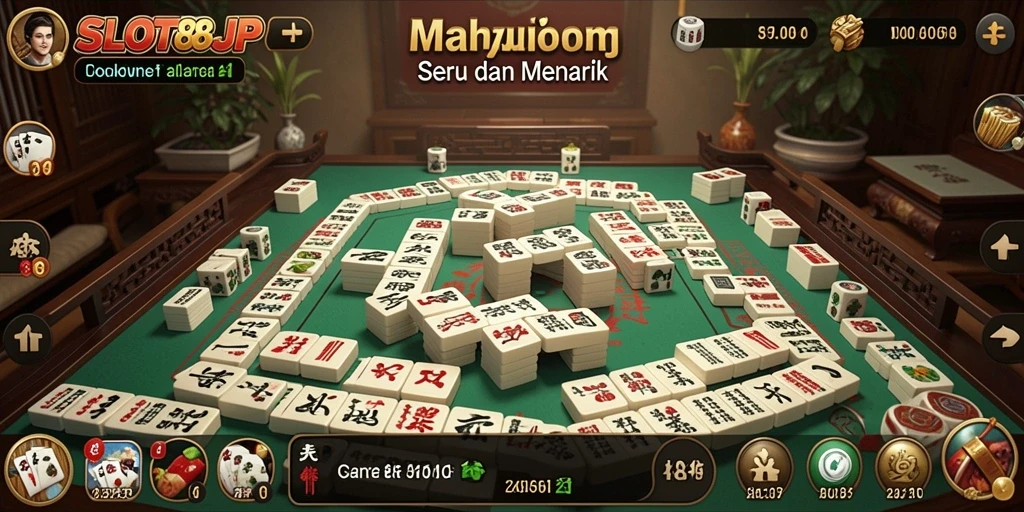 Gameplay menekankan strategi dan kesenangan Mahjong.